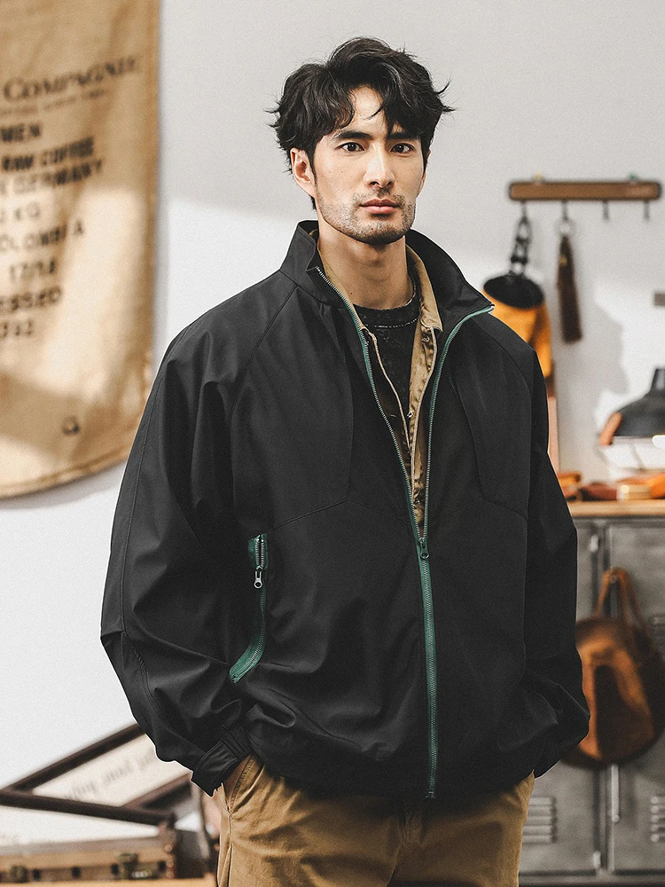 

Американская уличная спецодежда Jaet, мужская весенне-осенняя спортивная пригородная рекламная куртка, свободный крой, декор на молнии...