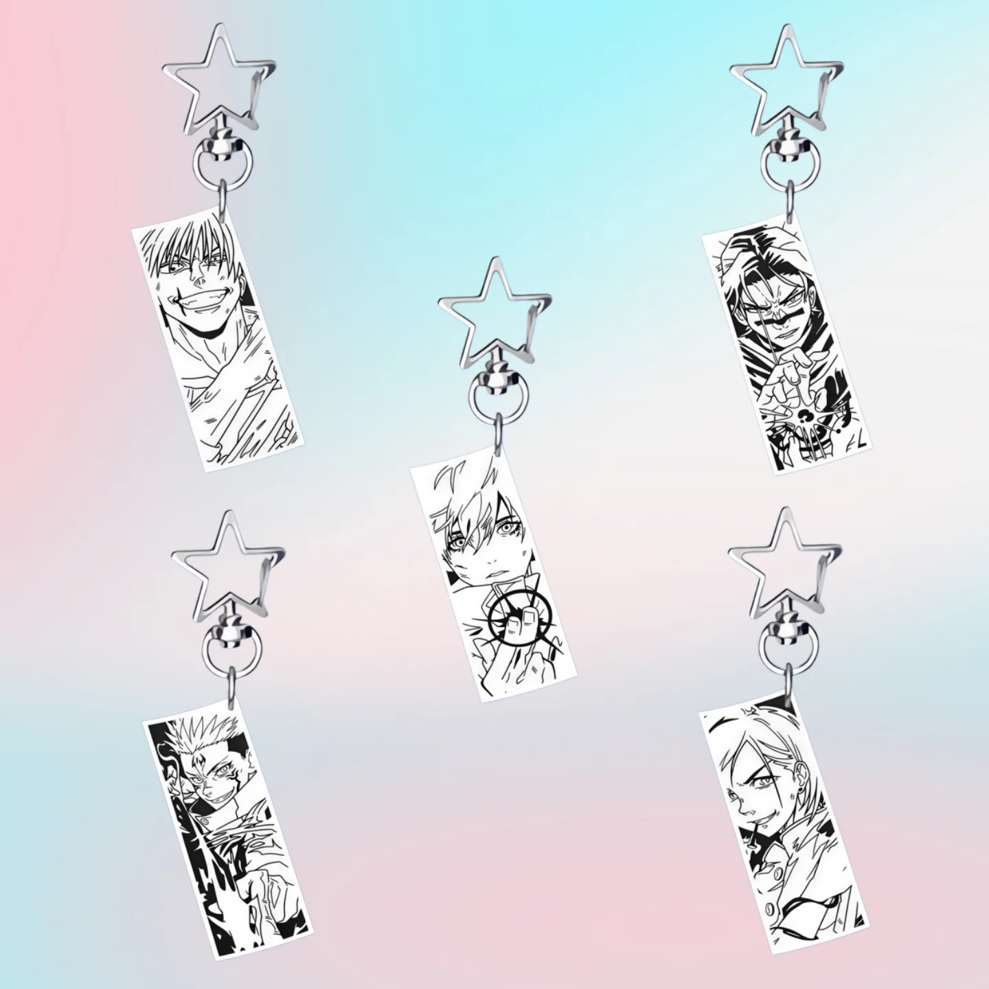 

Anime Character Image Acrylic Keychain for Jujutsu Kaisen Jujutsu Kaisen Gojo Satoru Anime Game Collection Bag Accessories