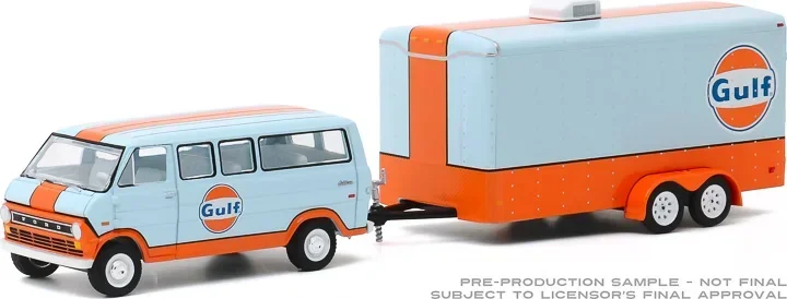 フォードクラブのトラックとトレーラー用のガルフオイル、車種のコレクション、1970、1:64