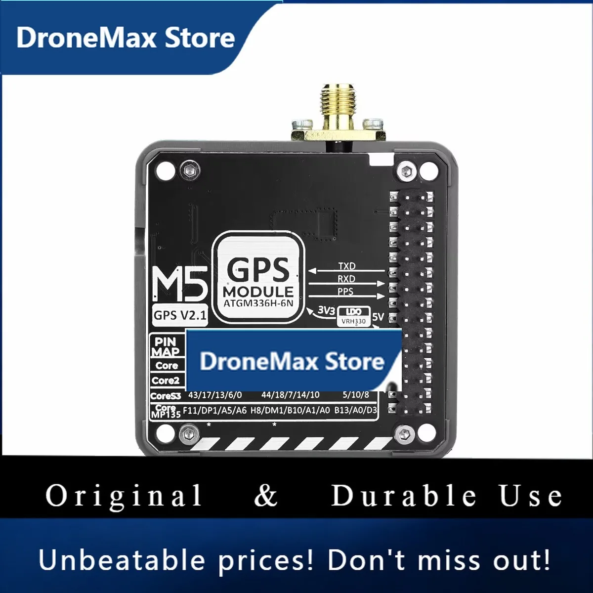 DroMaM5Stack Module GPS V2.1 High Performance GNSS Global Positioning Module ATGM336H