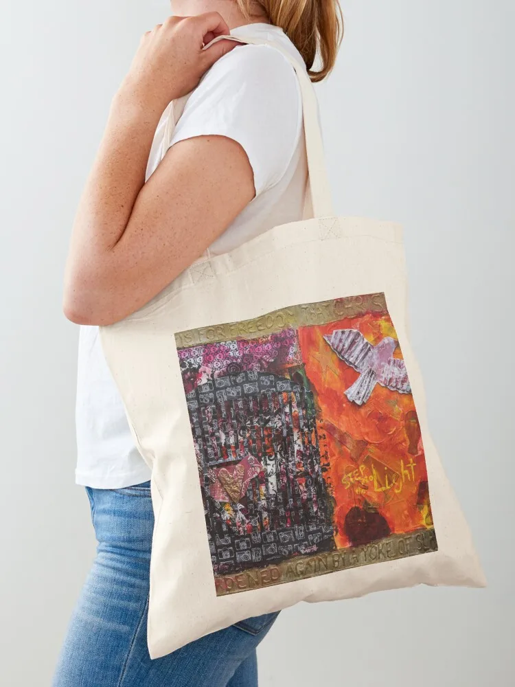 

Step into the light Tote Bag custom canvas bag Gift bags shoping bag bags for women