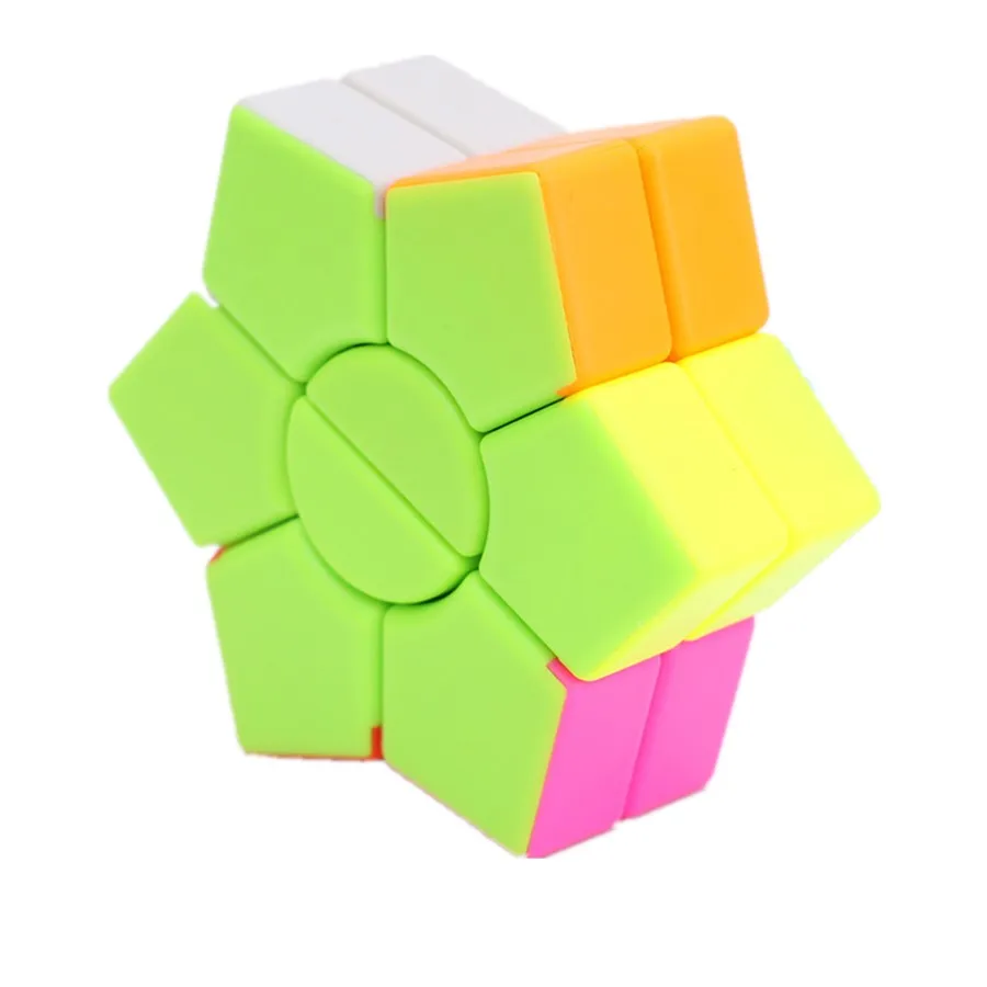 Jie Hui two-layer HexagramSquare Hexagon Speed Magic Cube Twist Puzzle Educational Colorful Puzzle