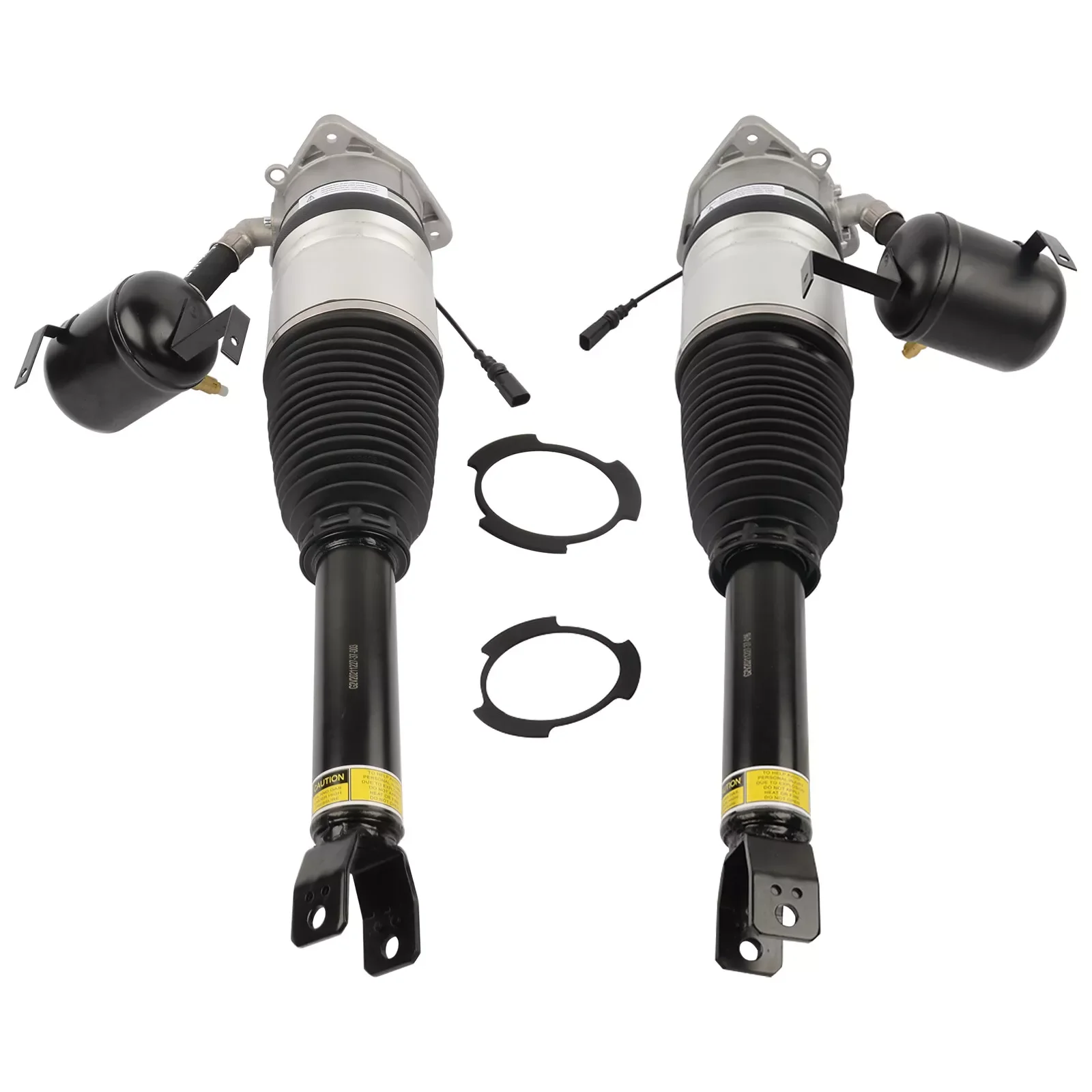 2X penyangga guncangan suspensi udara belakang 4E0616001L untuk Audi A8 D3 Quattro 2002-2010