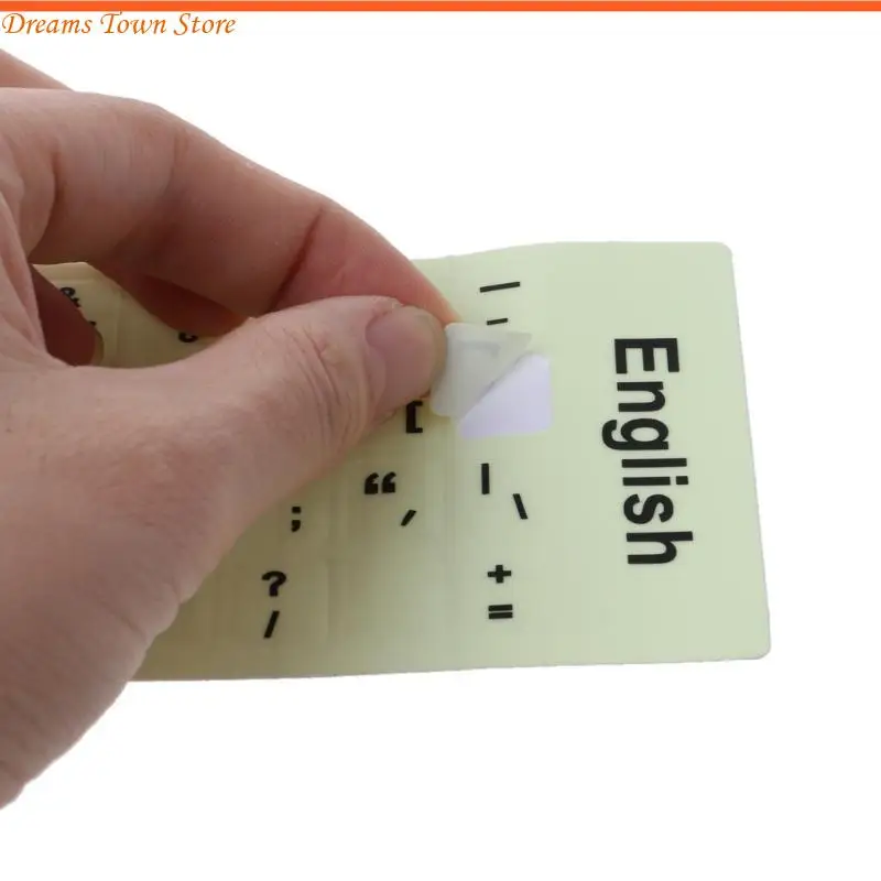 ملصقات لوحة المفاتيح HX6A فلوريسنت لوحة مفاتيح مضيئة فيلم واقية من العصا الإيطالية #6