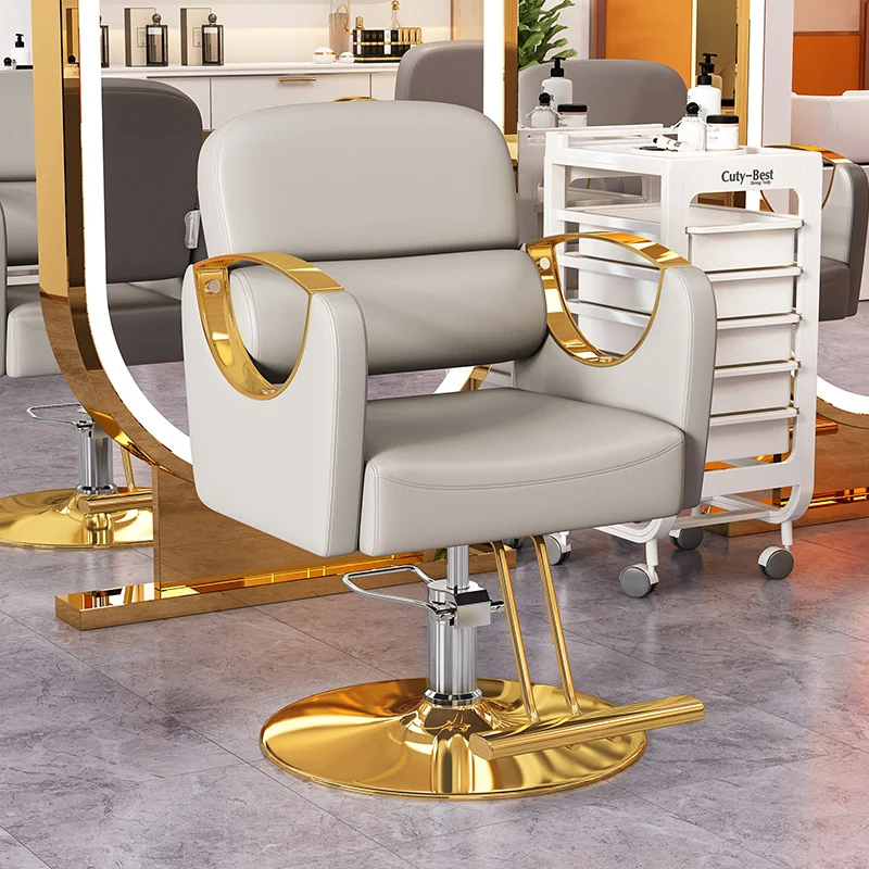 

Nordic Aesthetic Barber Chair Personalized Luxury Comfortable Salon Hairdresser Chair Beauty Modern Kapperstoel Hair Furniture