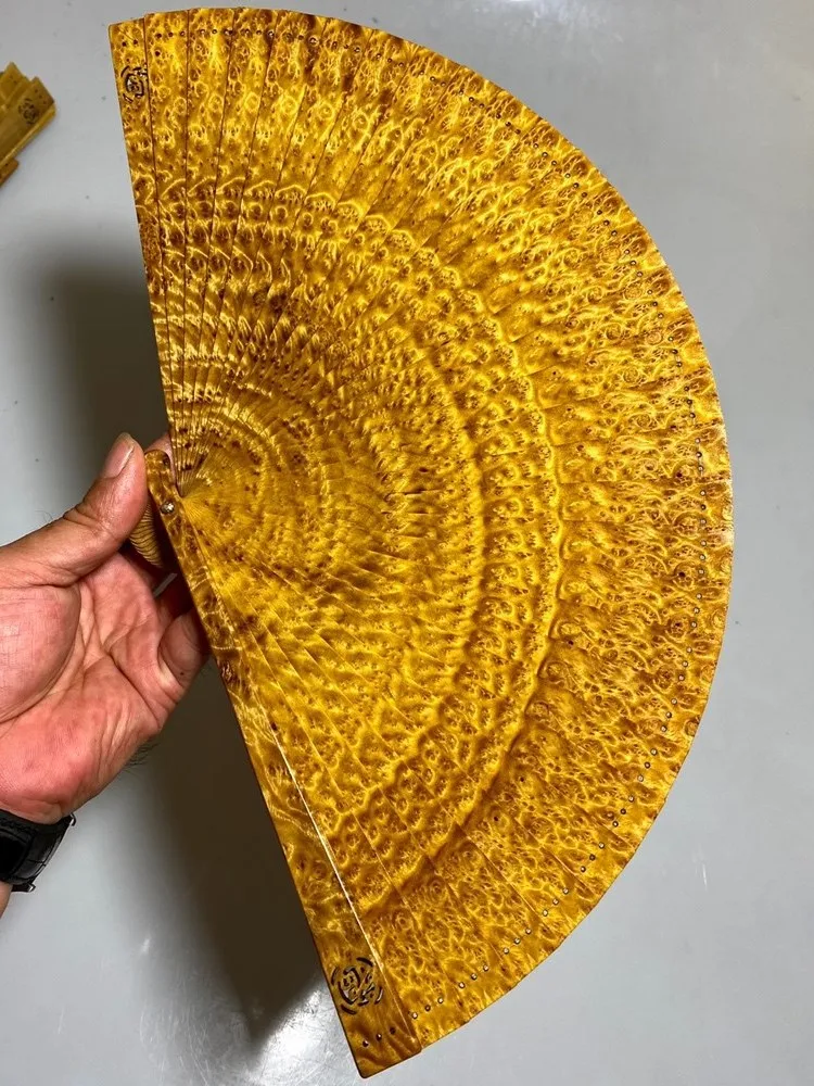 

Golden silk nanmu Su fan Machilus small leaf full of water ripples Chinese wind retro mahogany crafts