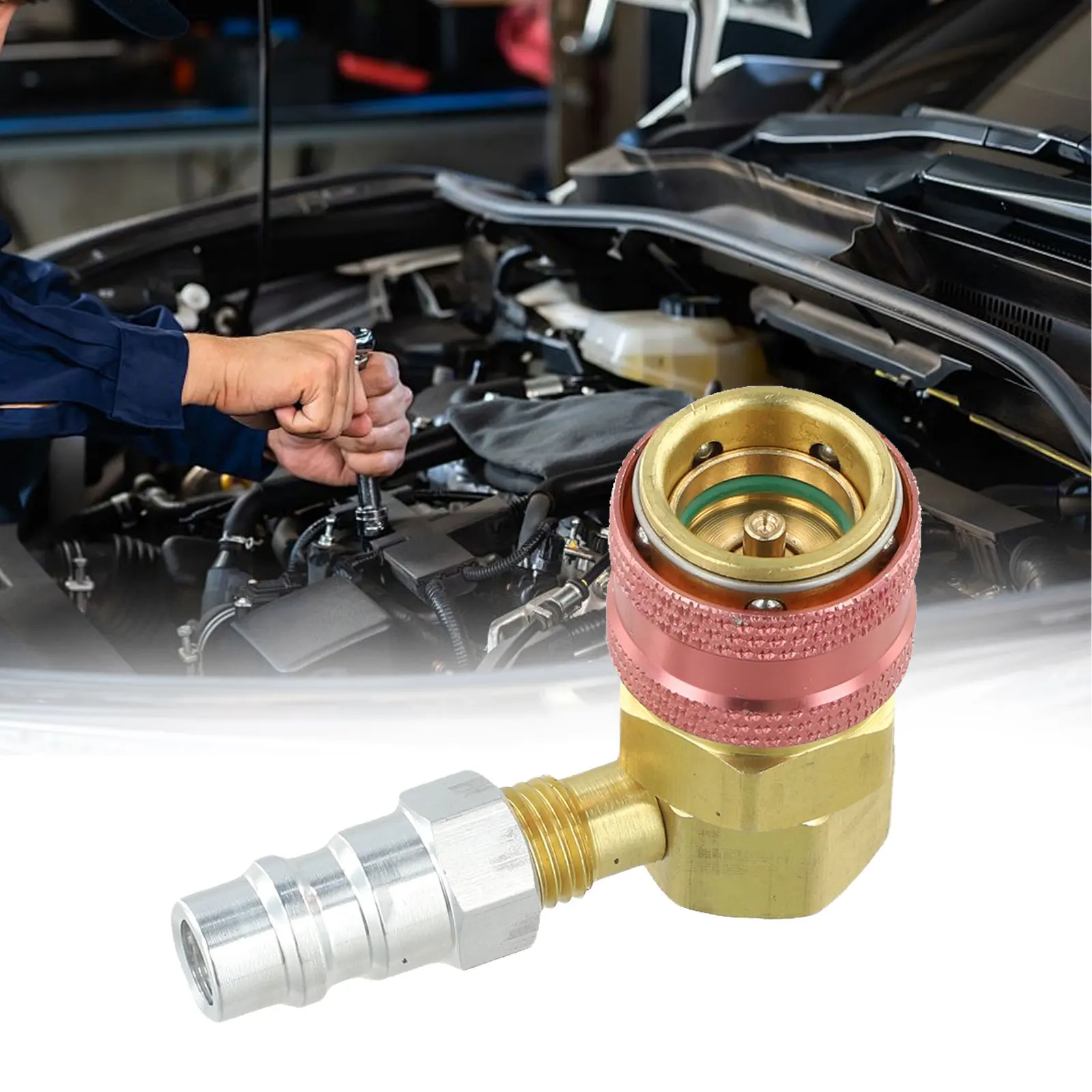 Quick Connector for Automotive Air Conditioning System Refrigeration Tool Compatible with 134a Low Pressure and High Pressure