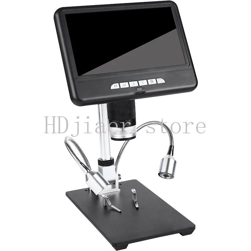 

1000X Digital Electronic Microscope12MP7-10 Inch Screen Industrial Magnifier for PCB Welding Phone Repair Antique Jade Appraisal