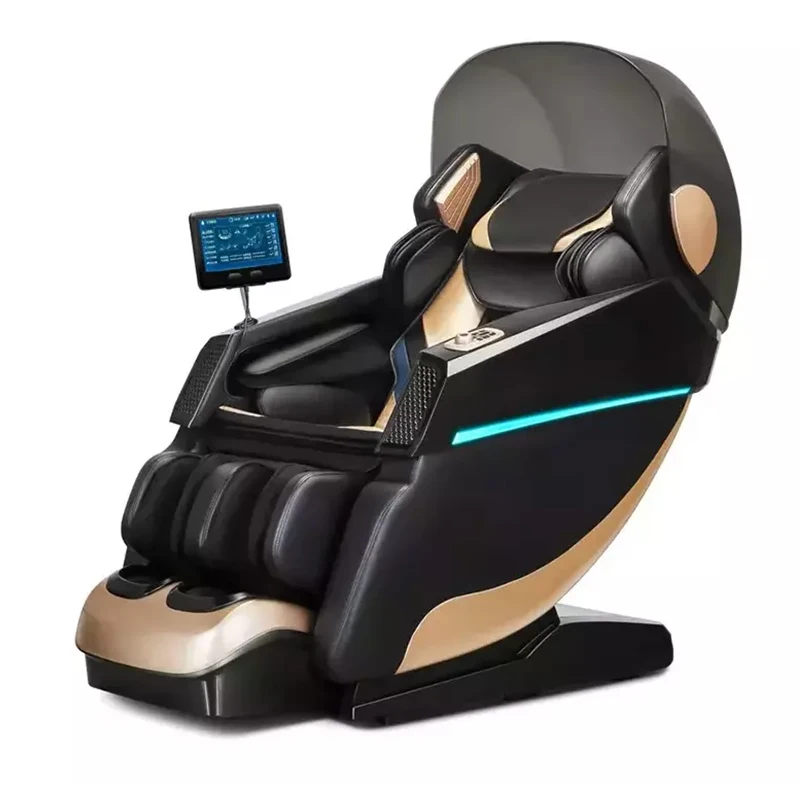 Jare 887A Factory Price AUTO Extend  Touch Screen Luxury 8D Voice Control  Full Body Massage Chair