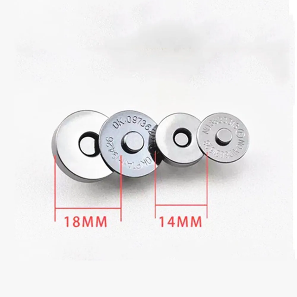 10 set/pacco Strong Magnetic Snap Fasteners fermagli bottoni per borsa portafoglio accessori fai da te 14mm/18mm