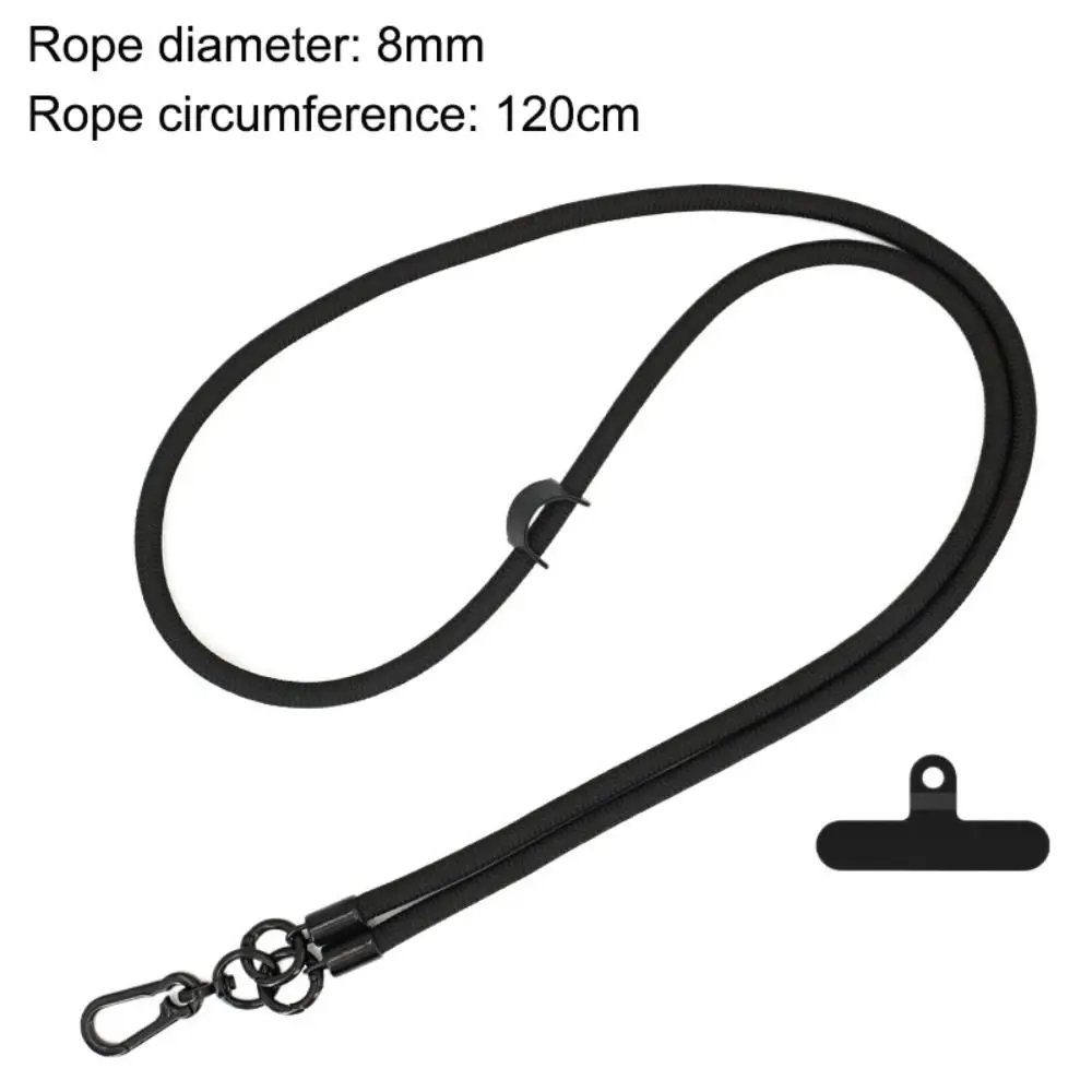 New With Patch Phone Lanyards Adjustable 8mm Thick Phone Strap Lanyard Mobile Phone Straps