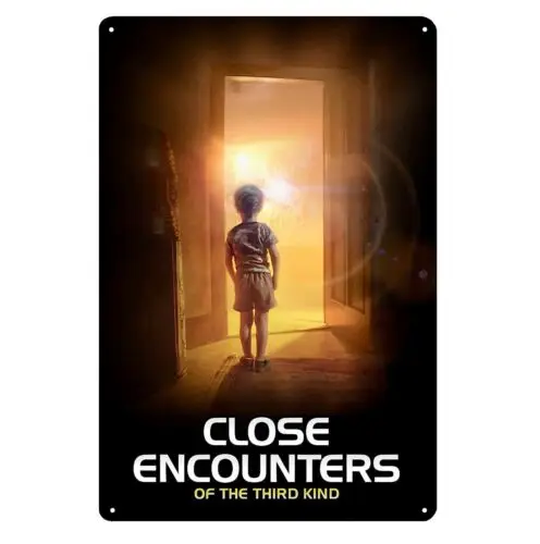 Close Encounters Of The Thrid Kind Movie Metal Poster Tin Sign - 20x30cm Plate