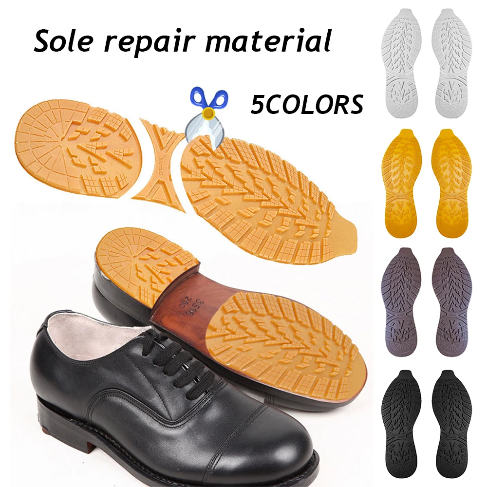 1 Pair Full Sole Protector Sole Sport Sneaker Repair Worker Rubber Shoe Soles Anti Slip Foot Pad Non-Slip Sole Stickers Pads