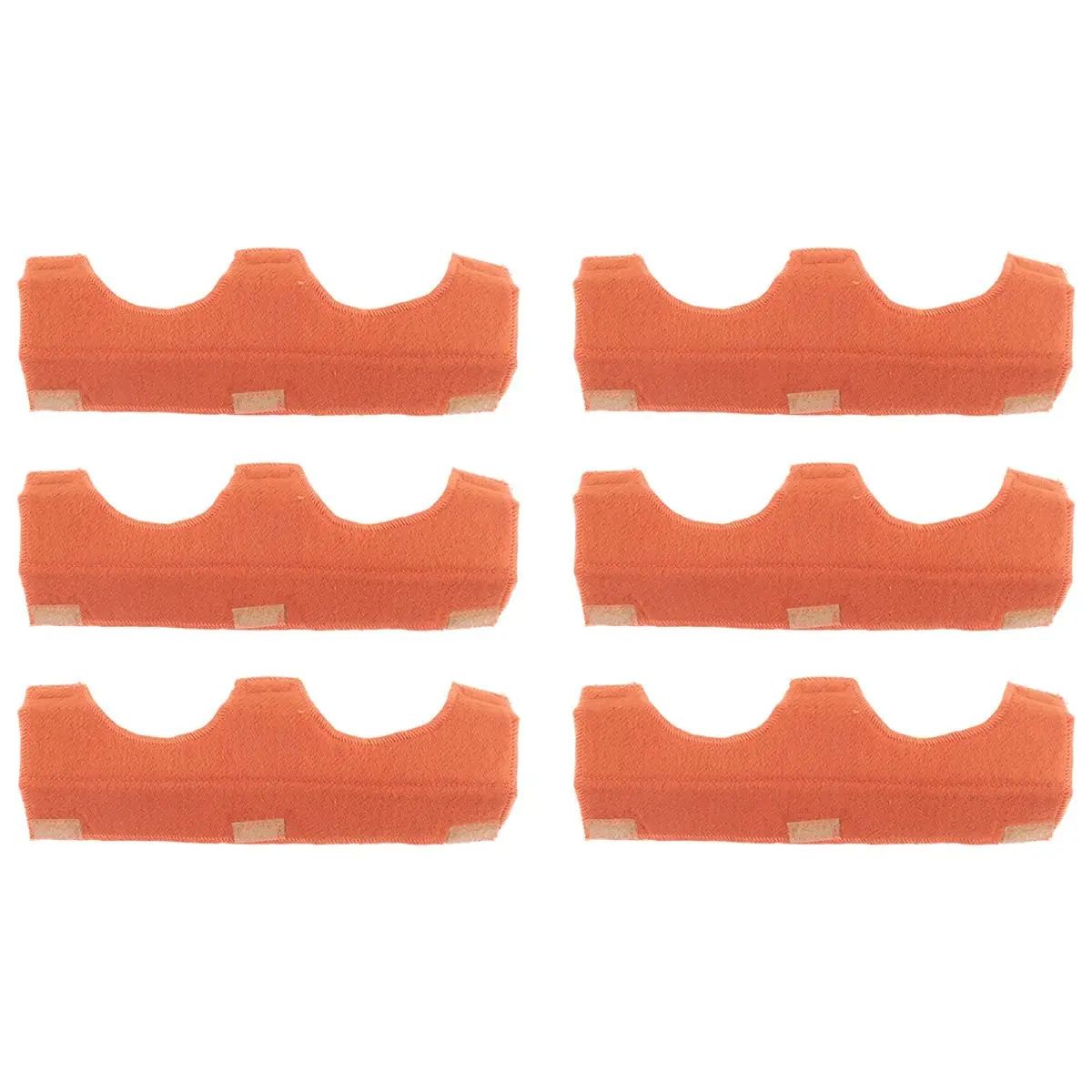 HITL Hard Hat Sweatband- Cotton Washable Hard Hat Self Adhesive Sweat Band Liner Reusable Hard Hat Helmet Sweat Pads 6PCS