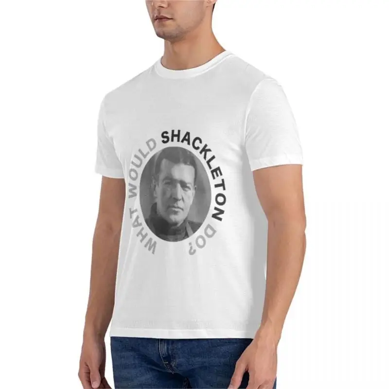 What would Shackleton do? Graphic T-Shirt mens funny t shirts oversized t shirts cat shirts kawaii clothes