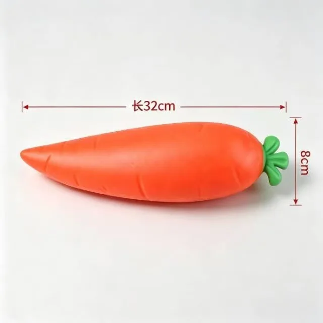 1PC Simulation Carrot Pinching Toy Soft TPR Rubber Hand Squeeze Fidget Toy Anti‑Stress Decompression Sensory Toy For Children
