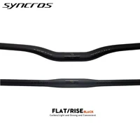 Manillar de Bicicleta de Montaña de Fibra de Carbono Negro Mate, Manillar MTB, Piezas de Bicicleta, Manillares Planos/Elevados de 31.8mm, 600mm - 780mm