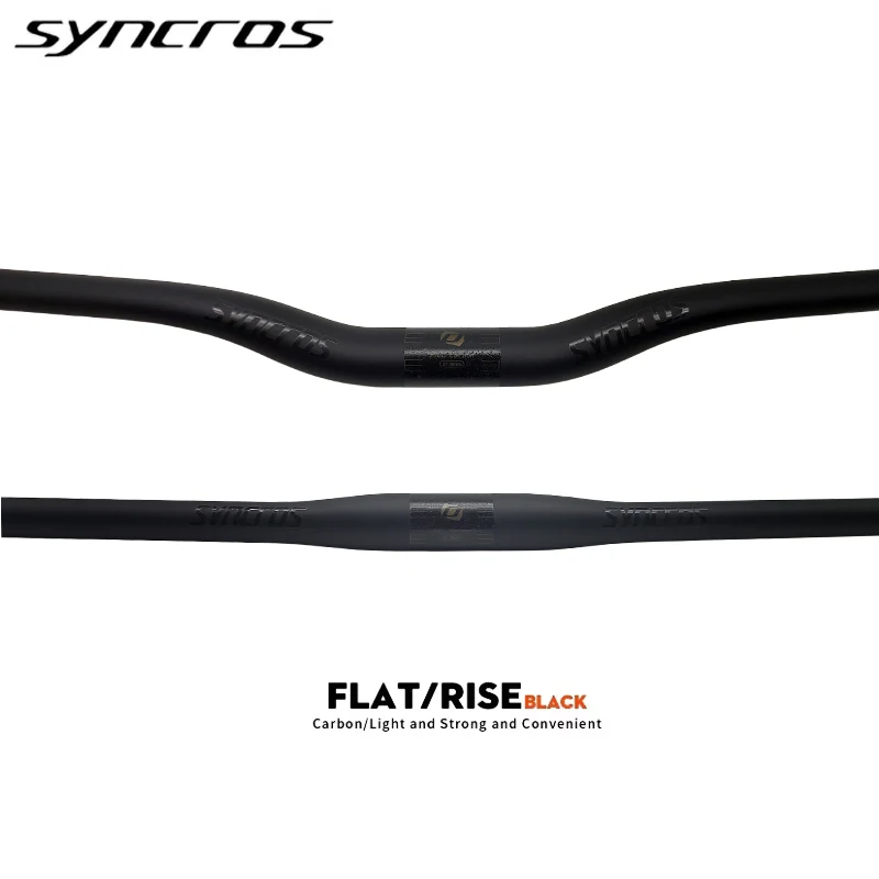 Matte Black Carbon Fibre Mountain Bike Handlebar MTB Handle Bar Bicycle Parts 31.8mm Rise/Flat Handlebars 600mm - 780mm