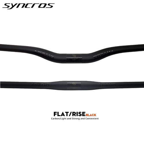 Manillar de Bicicleta de Montaña de Fibra de Carbono Negro Mate, Manillar MTB, Piezas de Bicicleta, Manillares Planos/Elevados de 31.8mm, 600mm - 780mm