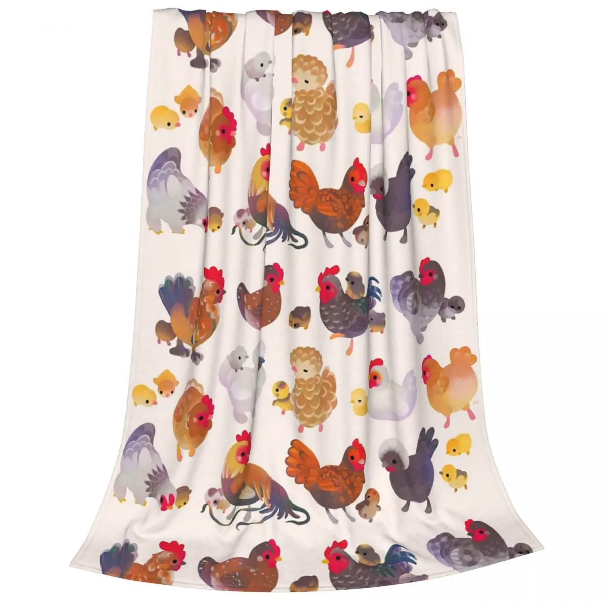 Chicken And Chick Blankets Fleece Lightweight Sofa Throw Blankets For Couch Bedding Office Throws Bedspread Quilt