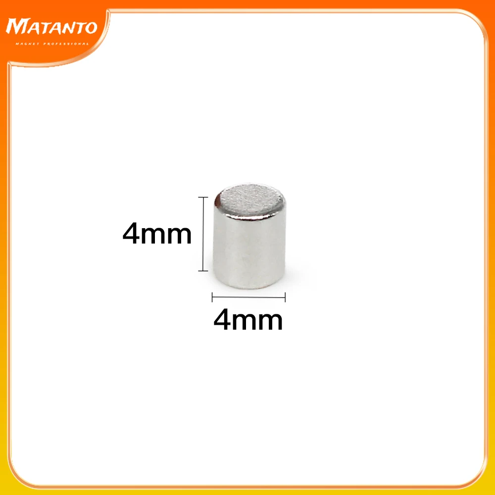 50/100/200/500/1000PCS 4x4 Mini Small Round Rare Earth Magnets N35 4x4mm Disc Permanent NdFeB Strong Powerful Magnets 4*4 mm