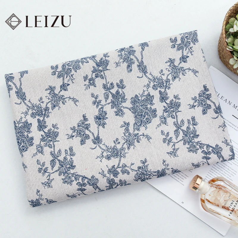 0.5/1/2 Yard Pamuk Keten Mavi  - Linen Fabric Natural incelemesi ve fiyatı