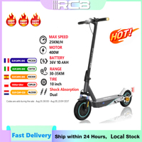 RCB Electric Scooter, 400W Motor, 11.4AH, 10'' Solid Tires, Max Load 120 kg, 3 Speed Settings Foldable,  Double Shock Absorbers