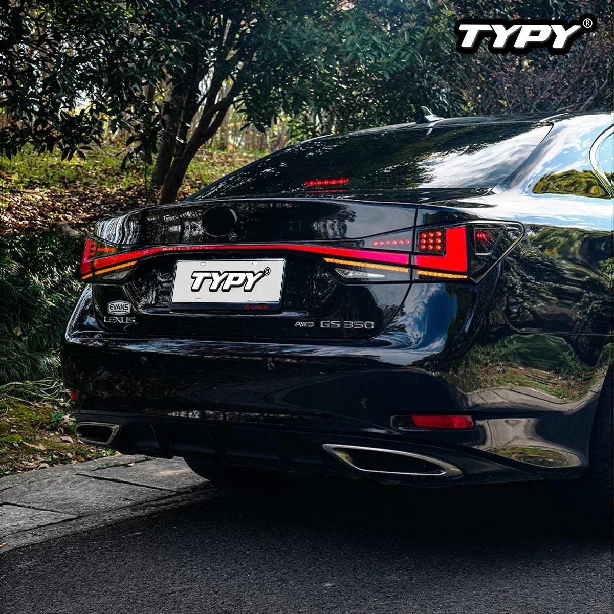 

TYPY автомобиль для Lexus GS светодиодный задний фонарь 2012-2020 обновление модифицированный для нового DRL динамический указатель поворота светодиодный задний фонарь автоаксессуары