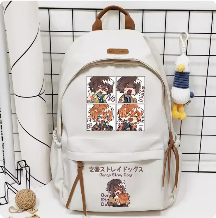 Anime dazai osamu Nakahara Chuuya Schoolbag Backpack High-capacity Shoulder Bag Cosplay Student Teenage Gift B079