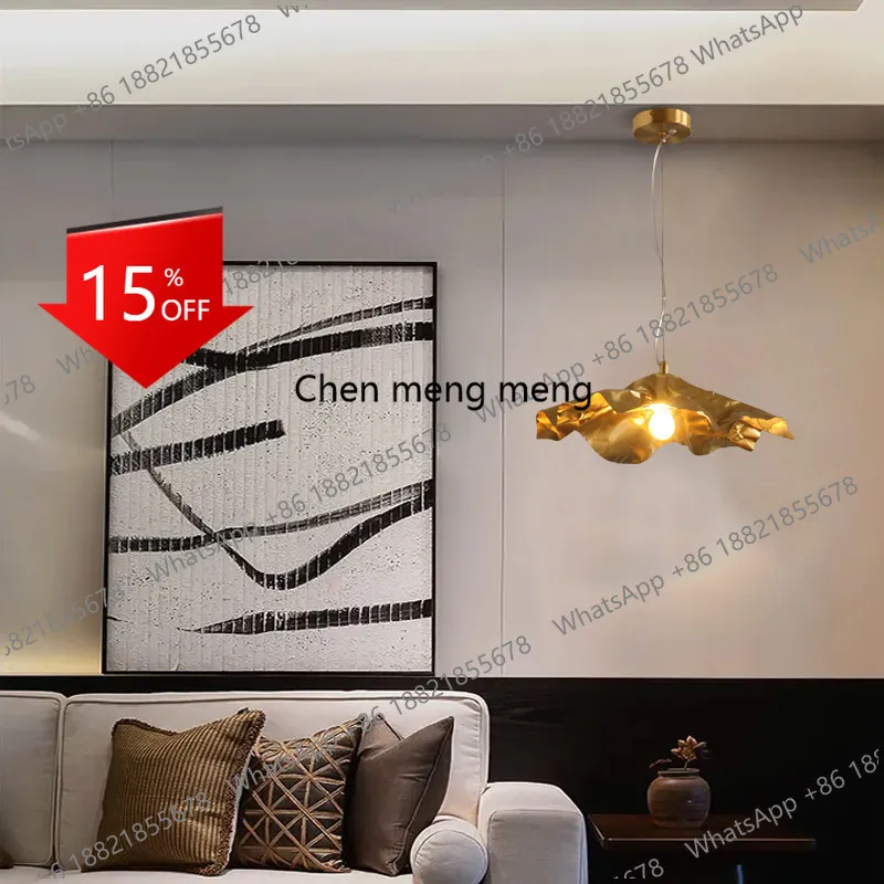 

E153 Modern Chinese small chandelier tea room zen Chinese style restaurant all copper personalized art lamps
