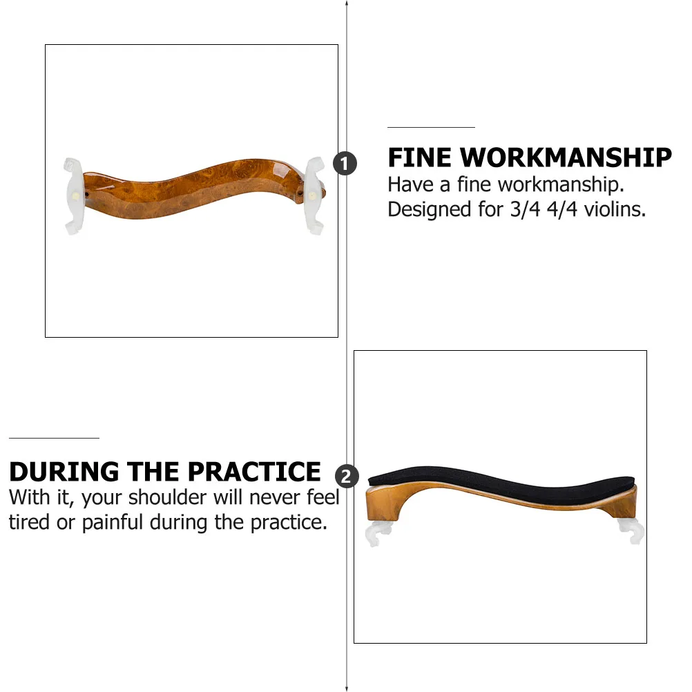 

Violin Shoulder Strap Rest Instrument Accessories Model Removable Pads Foam Cotton