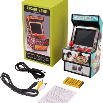 Mini Handheld Video Arcade Game Portable Console Built-in 156 Retro Games for Kids Christmas Gift