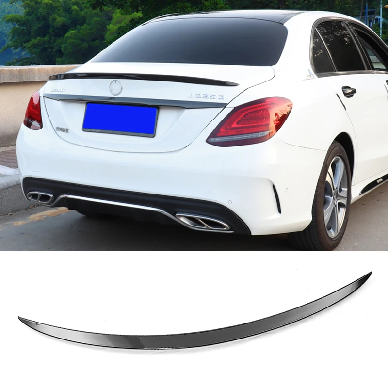 

W205 AMG Style Rear Spoiler Car Exterior Accessories Rear Tail Trunk Wing Spoiler for C Class W205 2015-2021