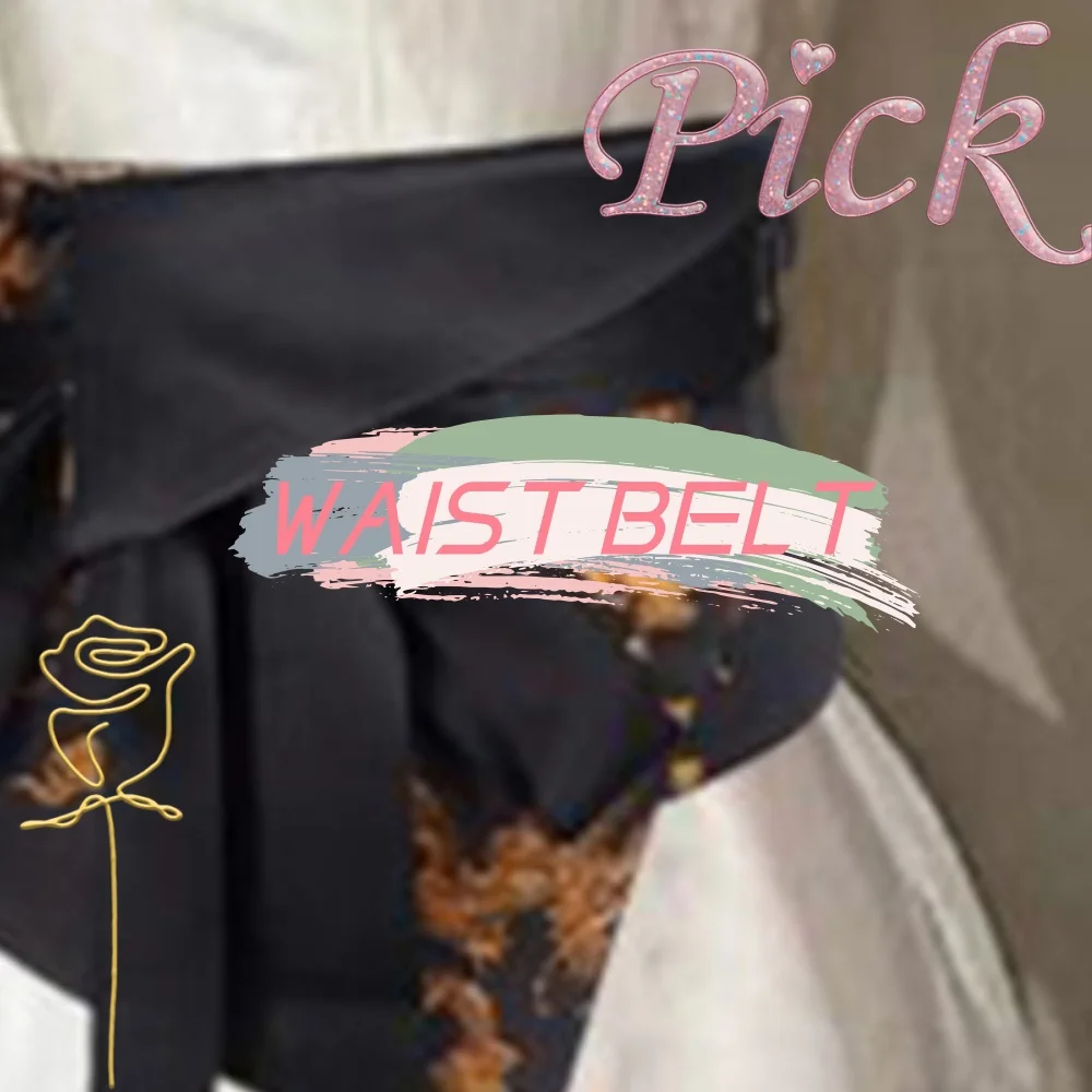 패션 허리 커버 벨트 여성용 허리 조임 코르셋 벨트 트렌디한 일상 장식 자수 밴드 유용한 장식 빈티지 의류 밴드