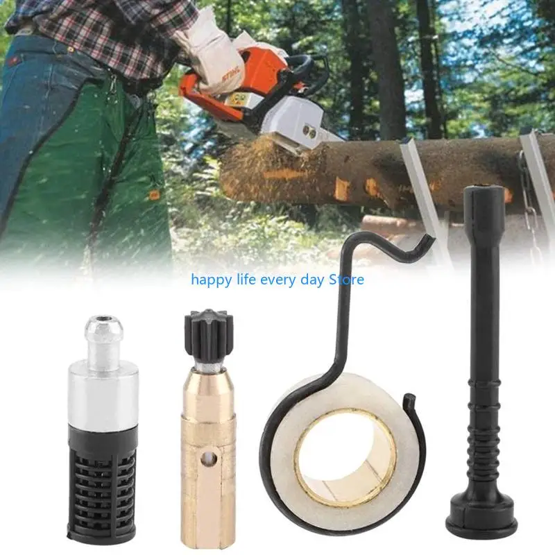 T8UC Chainsaw Oil Worm Gear Hose Oil Pipe Filter Set Accessory Kits MS 250 MS230 MS 210 Chainsaw Spare Parts Access