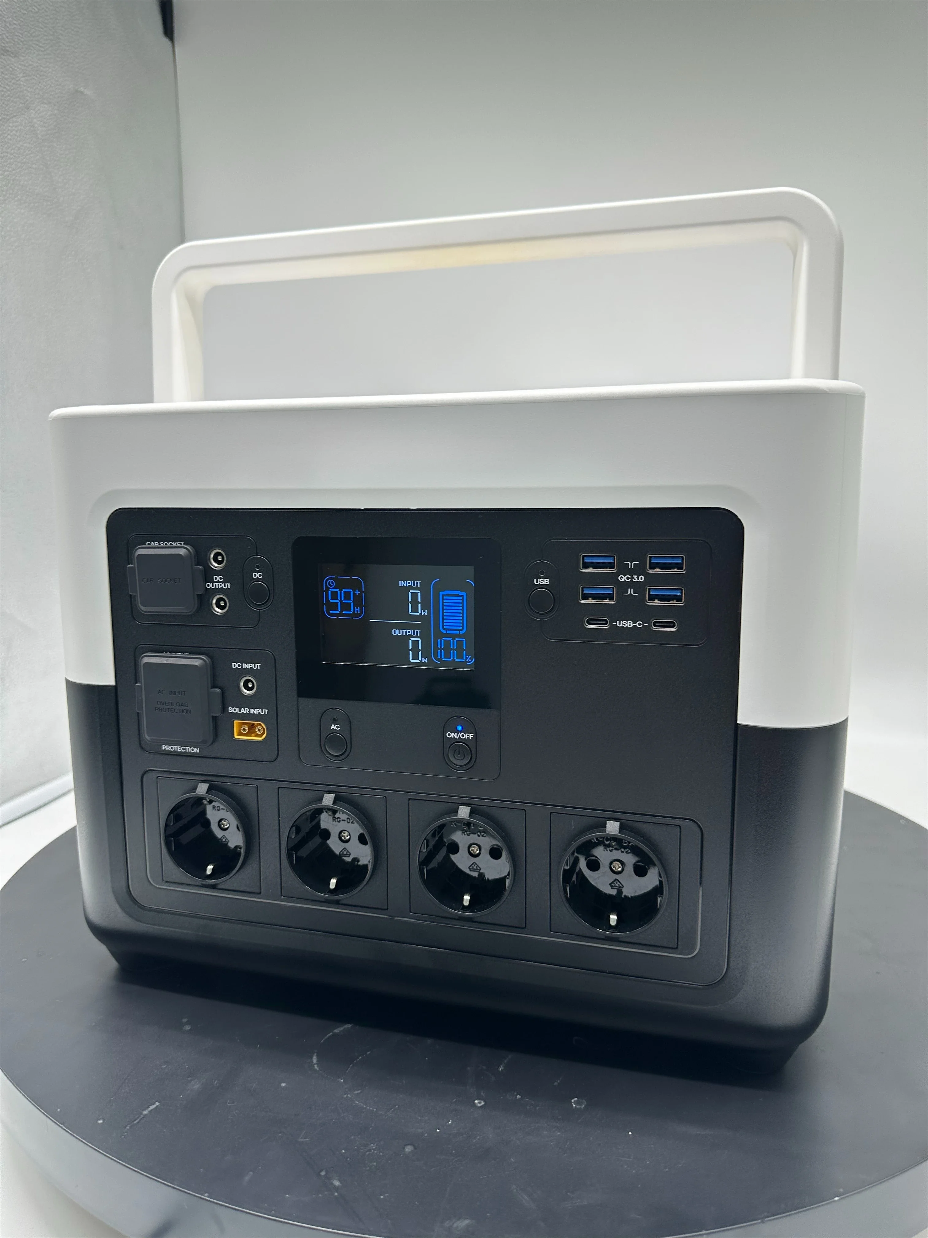 Portable power station home outdoor 1000W 2000W 3000W solar generator with usb-a usb-c port portable emergency power supply