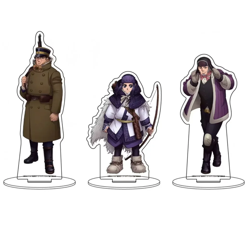 Anime Sugimoto Saichi Kochoube Asuko Shiraishi Yoshitake Figure Doll Acrylic Stand Model Cosplay Toy Gift