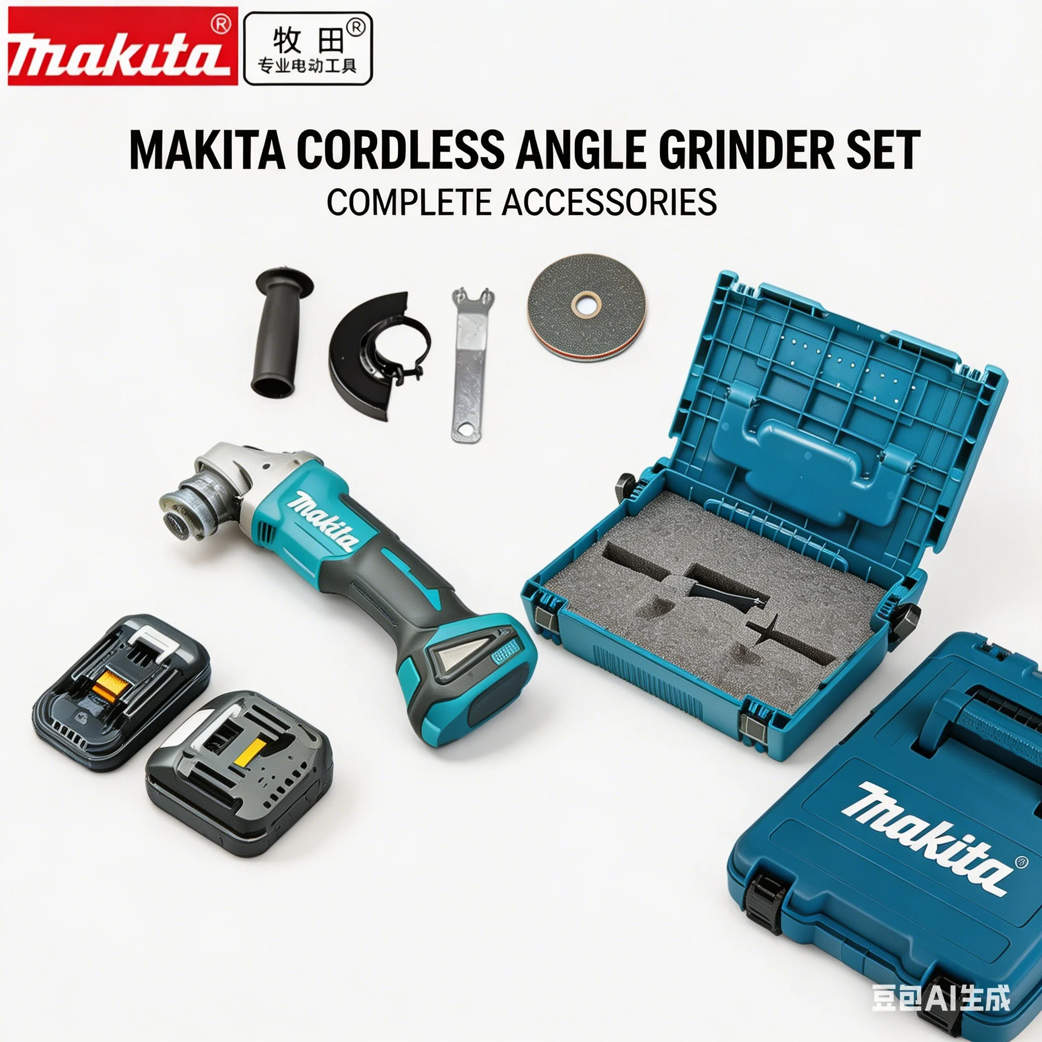 

Original Makita Battery DGA404 125mm Brushless Angle Grinder Li-ion Battery Cordless Cutting Polishing Grinding