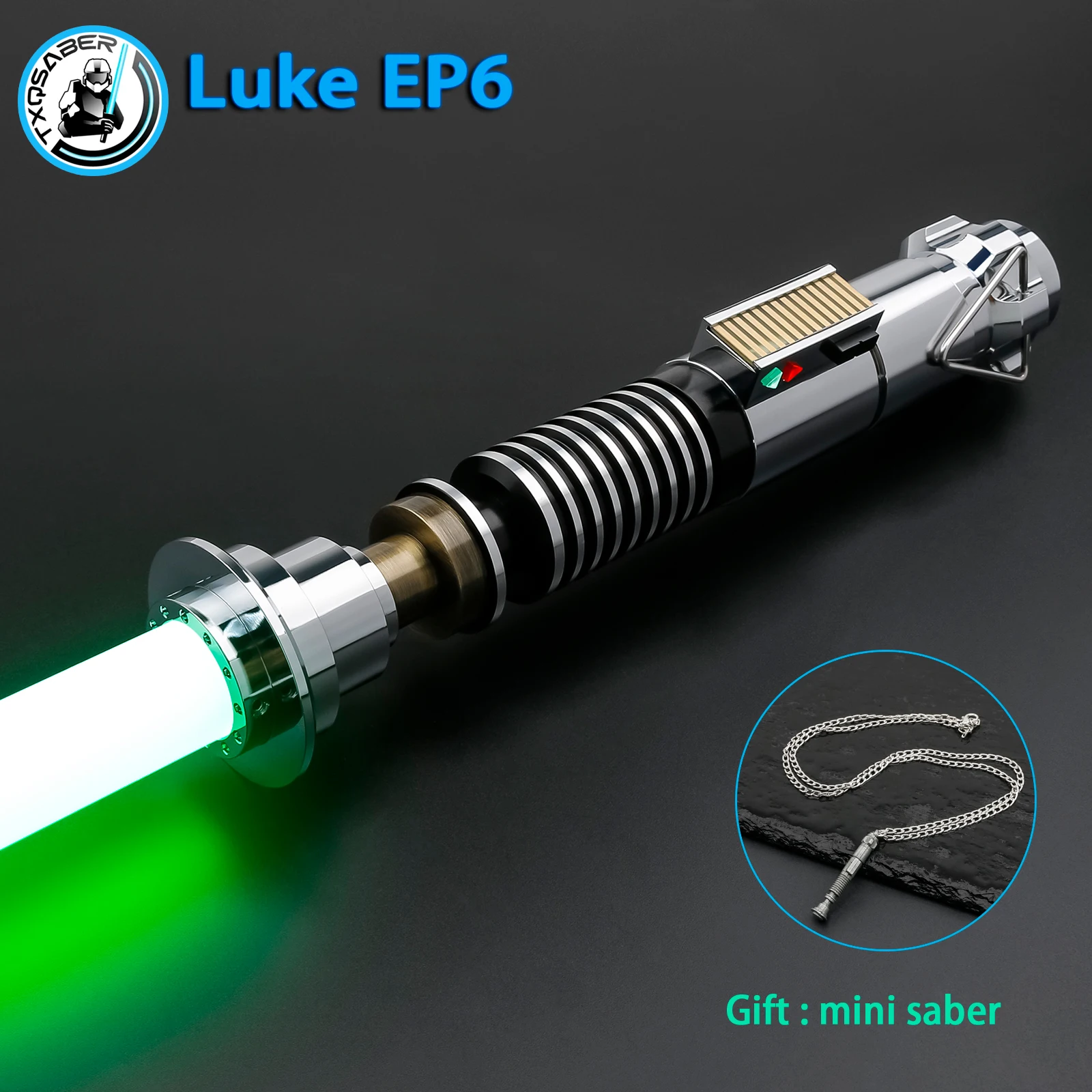

luke EP6 TXQSABER RGB NoePixel лазерный меч гладкие качели металлическая рукоять световой меч Bluetooth управление изменение цвета косплей FOC