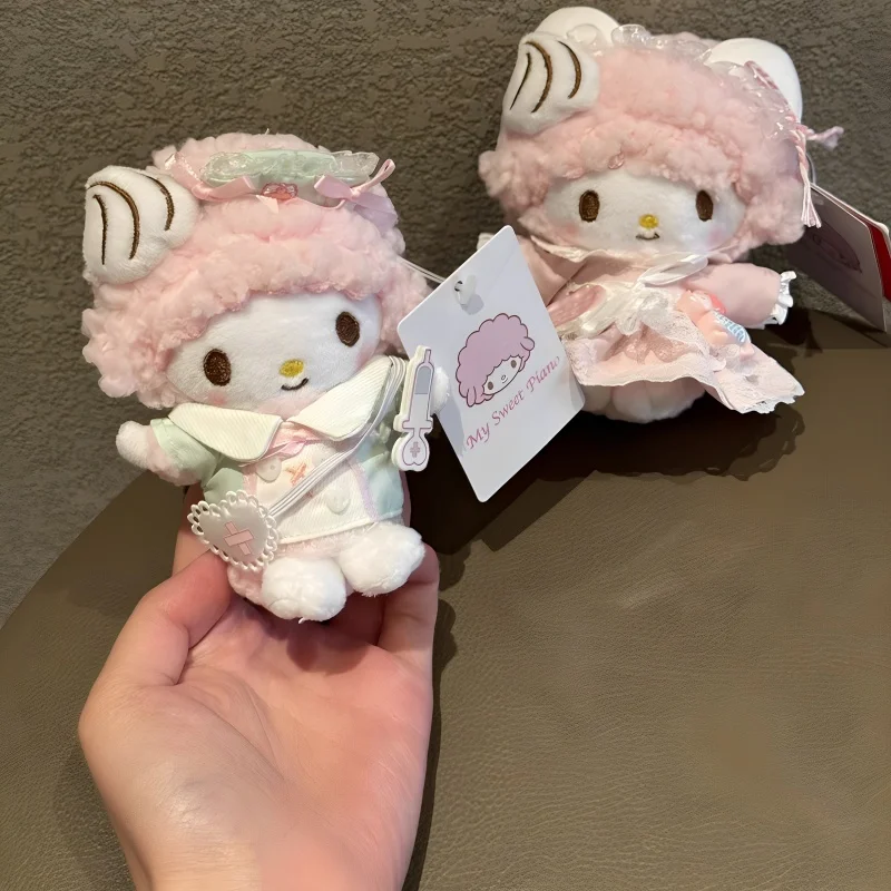 

Sanrio пианино медсестра бант мягкий плюшевый кулон рюкзак аксессуары на молнии девушка кукла автомобильный брелок Itabag украшение пара девушка подарок