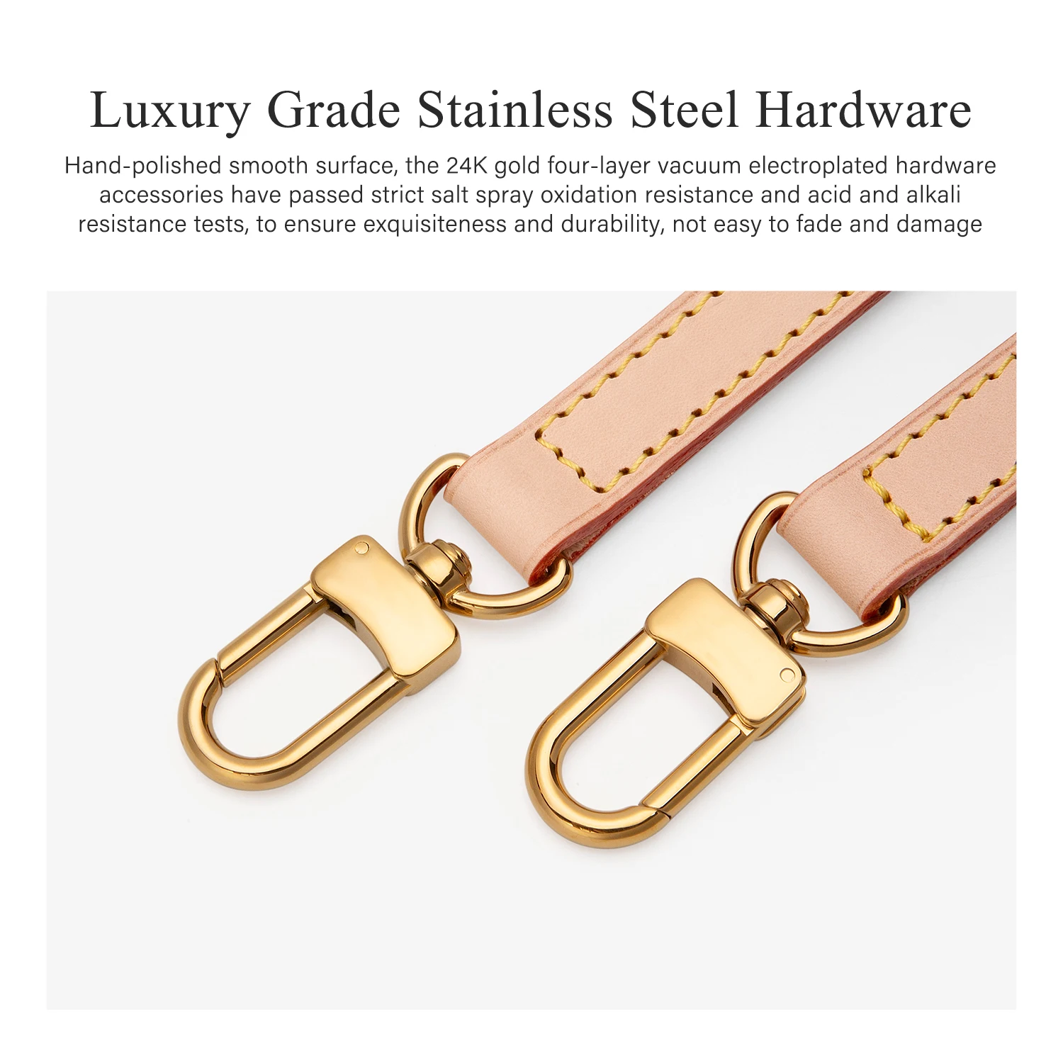 WUTA Luxury Vegetable Tanned Leather Bag Strap For LV Speedy Adjustable Crossbody Shoulder Straps Replacement Bag Accessories