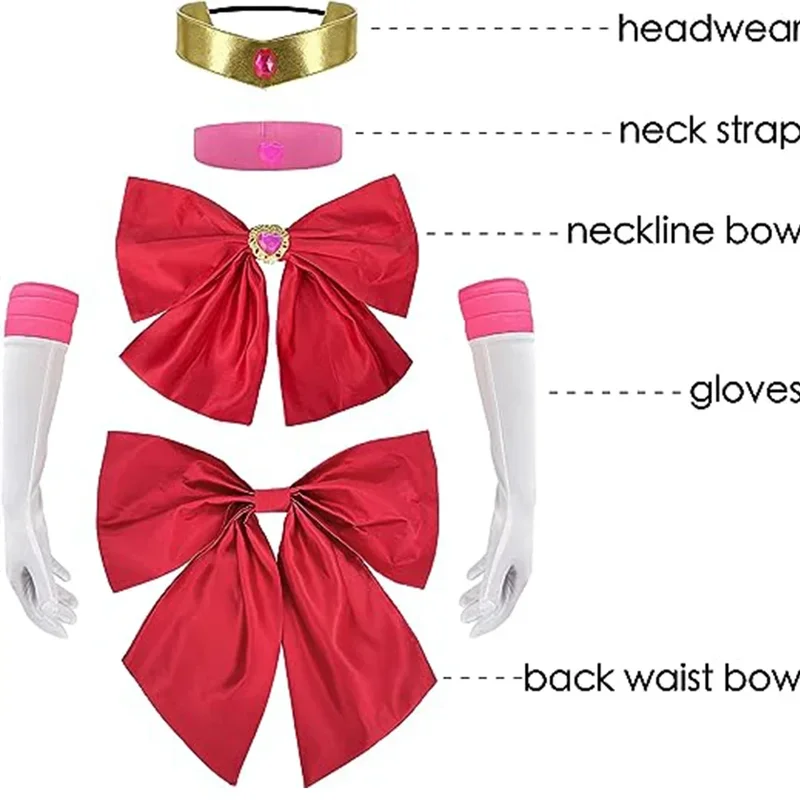 Anime Sailor Moon Cosplay Costume Tsukino Usagi Uniform Dress Outfits Cosplay for Women Kids Halloween Carnivl Party Girl