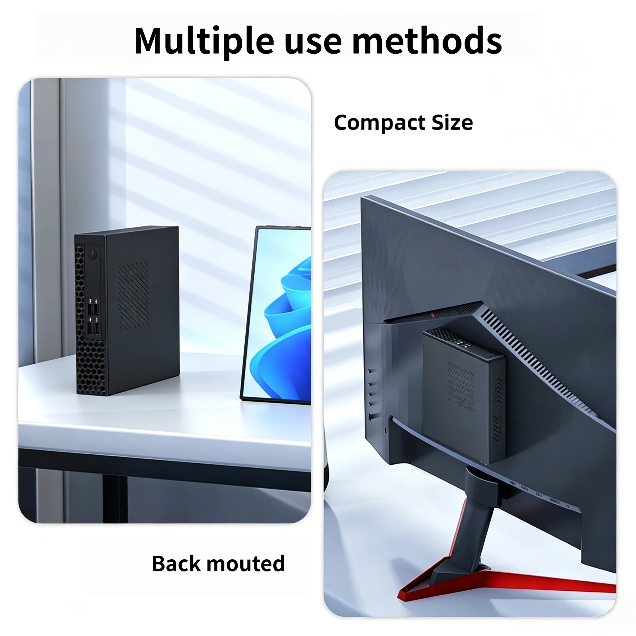 Texhoo Mini ITX PC AMD Ryzen 7 5700U R5 5600H 4600H FP6 DDR4x2 Dual Channel M.2 NVMe SATAx2 HDMI VGA LVDS 16G 256G Home Server