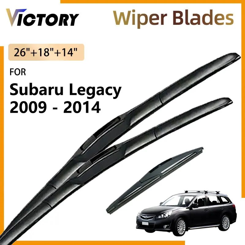 

Front Rear Wiper Blade For Subaru Legacy 2009 - 2014 2013 2012 2011 2010 Liberty B4 Touring Wagon Windshield Windscreen Brushes