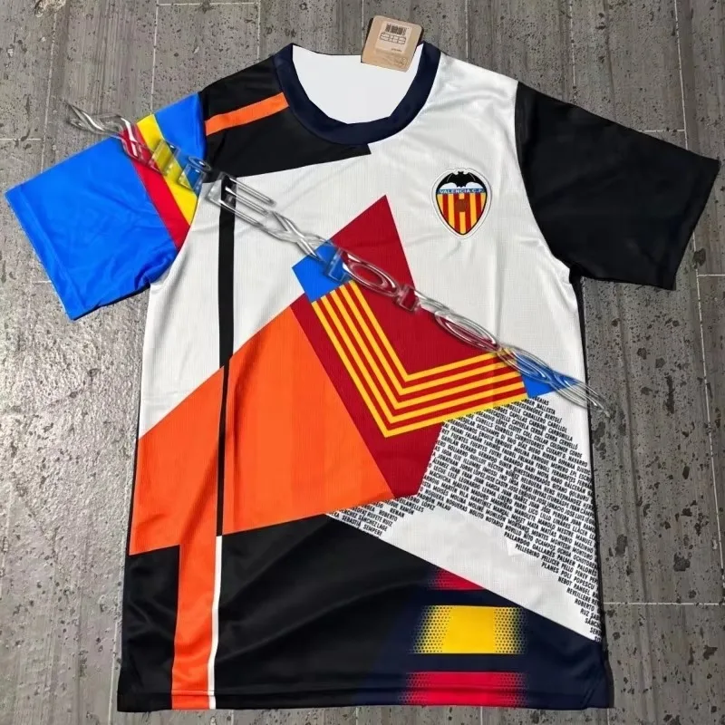 قميص رياضي للدراجات النارية بأكمام قصيرة سريع الجفاف وممتص للعرق ومقاوم للسقوط 23-24 إصدار خاص من فالنسيا