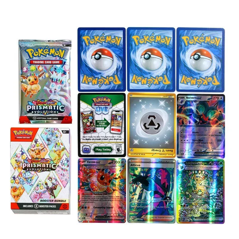 Carta collezionabile Pokemon originale PTCG Versione inglese ME01 MEGA EVOLUTION prismatico Scatola di visualizzazione migliorata Carte in bundle ETB Regali