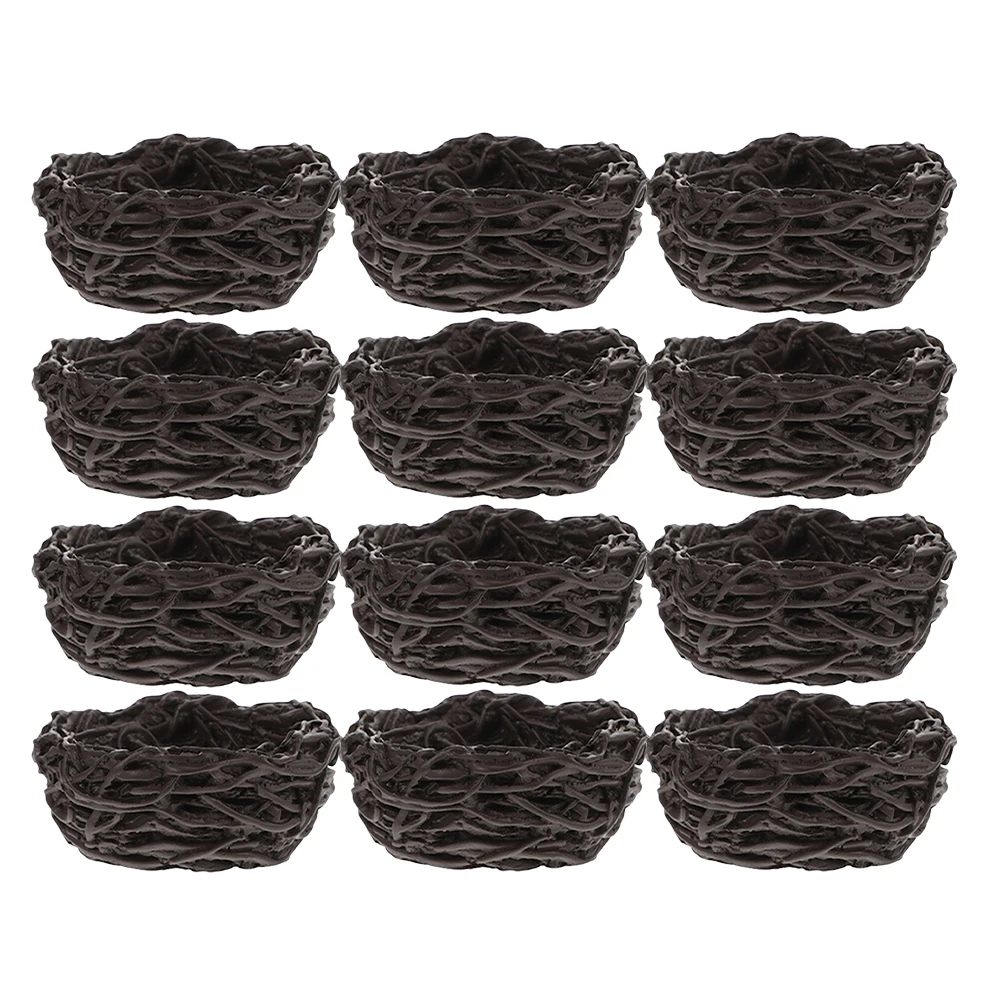 

16 Pcs Bird's Nest Ornament Dollhouse Accessories Artificial Nests for Crafts Cage Manual