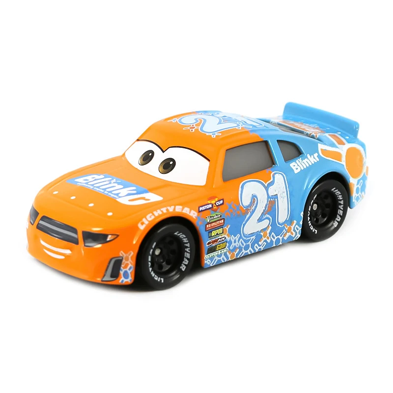 Disney Pixar Cars 2 New No. 19 Lightning Mcqueen The Kings Chick Mater Mack Uncle All Disney Cartoon Figures Model Toys Vehicles