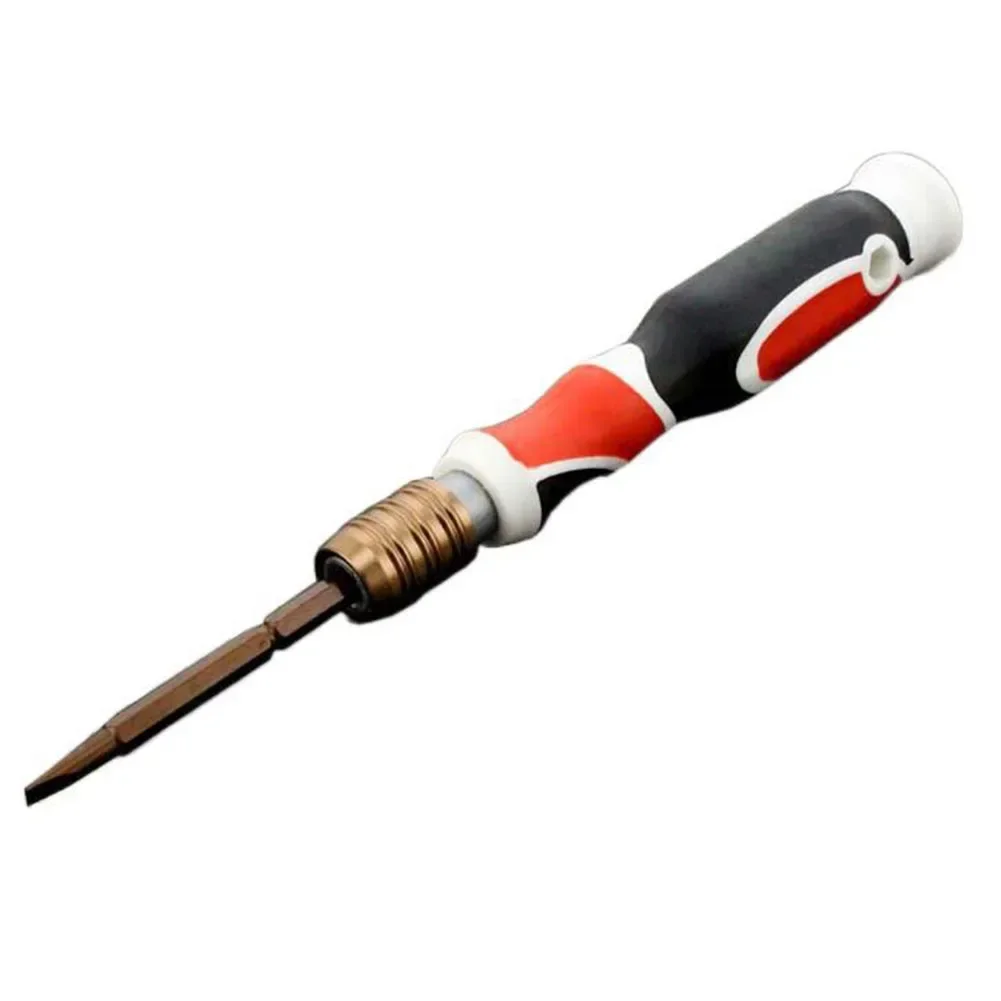 

Dual Purpose Screwdriver Alloy Steel Anti-skid Handle Easy To Use Magnetic PP + PRT 1 Pcs 4mm Adjustable Office