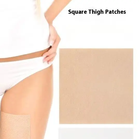 

2/4Pcs Square Anti-Friction Thigh Tape Invisible Thigh Patch Sweat Absorption Anti-Chafing Thigh Pad Sticker Relief Pain Body